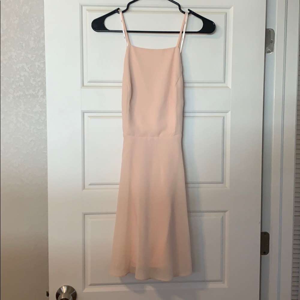 Peach mini dress